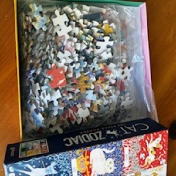 Cat Zodiac Puzzle, All Horoscope Felines, 500 full color pieces, Brand New! - Picture 3 of 6